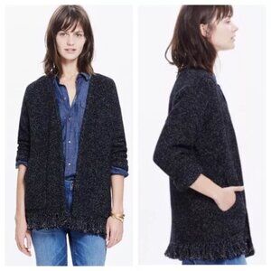 Madewell Memento Fringe Cardigan Sweater (E8151)